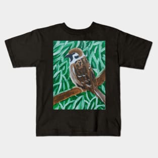 Tree Sparrow Kids T-Shirt